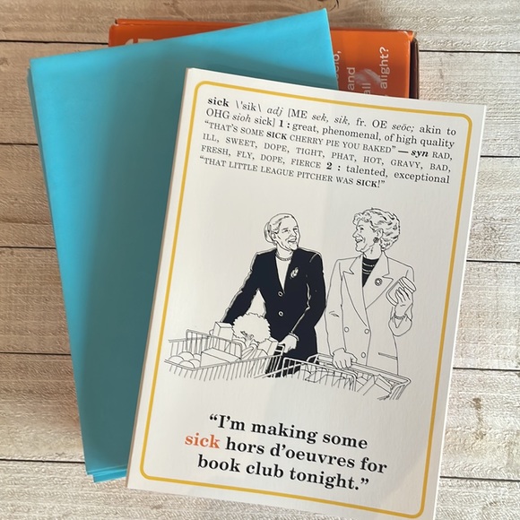 🧡SLANG Flashcard Greeting Cards, Set of 10 - Picture 4 of 7